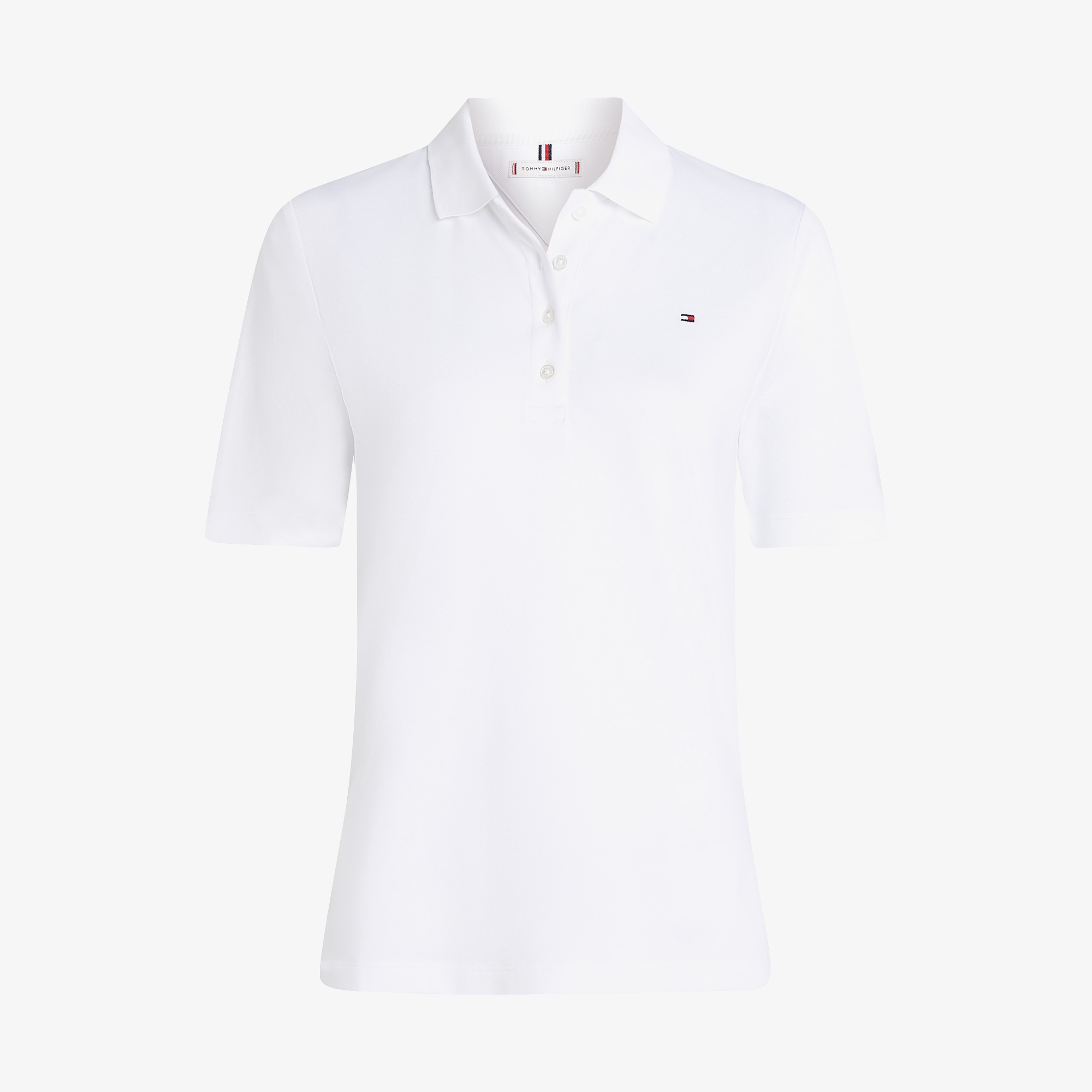 Tommy Hilfiger 1985 Reg Pique Kadın Beyaz Polo