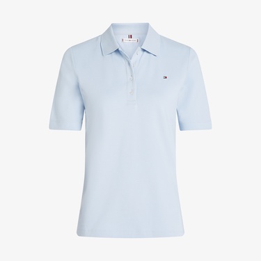  Tommy Hilfiger 1985 Reg Pique Kadın Mavi Polo