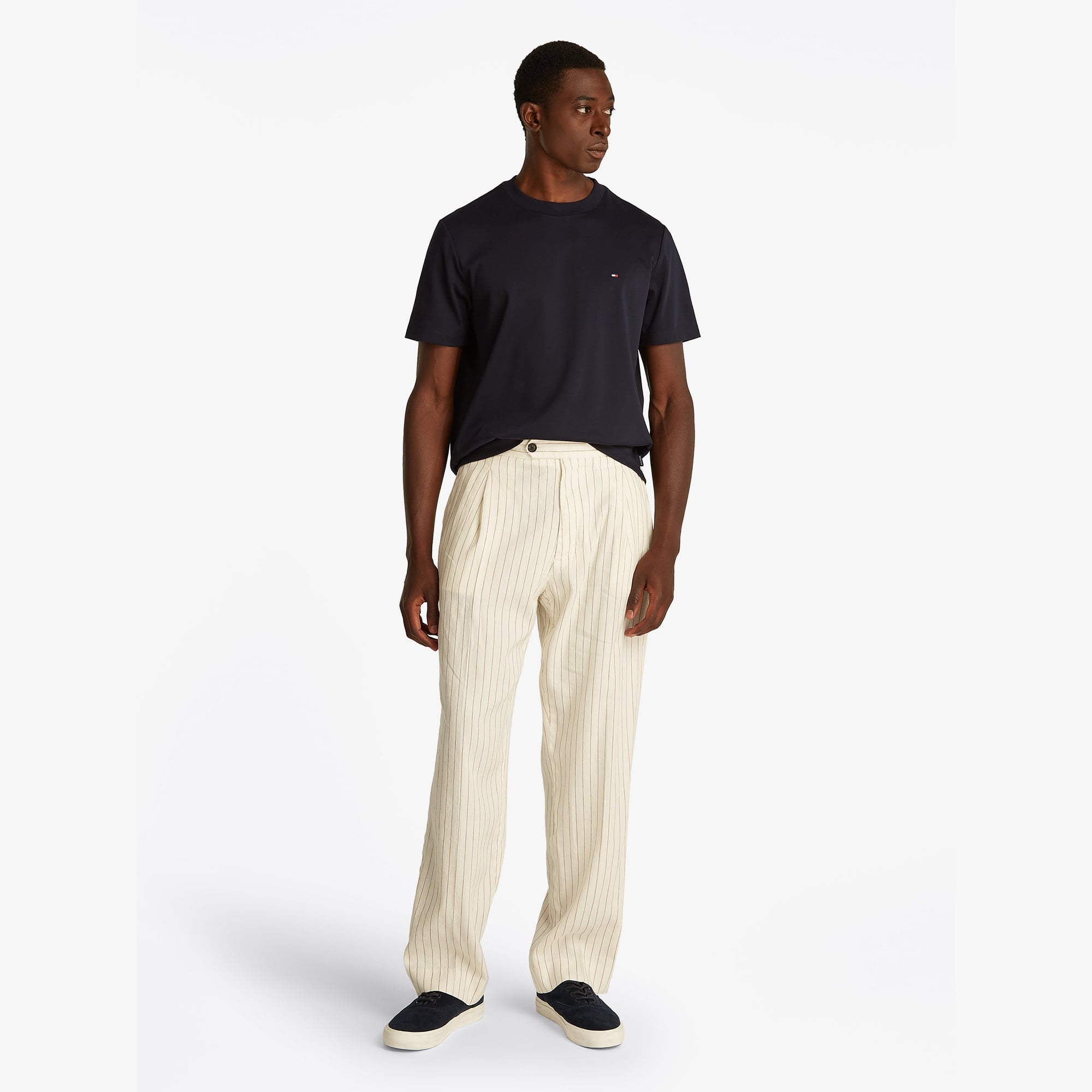 Tommy Hilfiger Elevated Essentials Erkek Lacivert T-Shirt