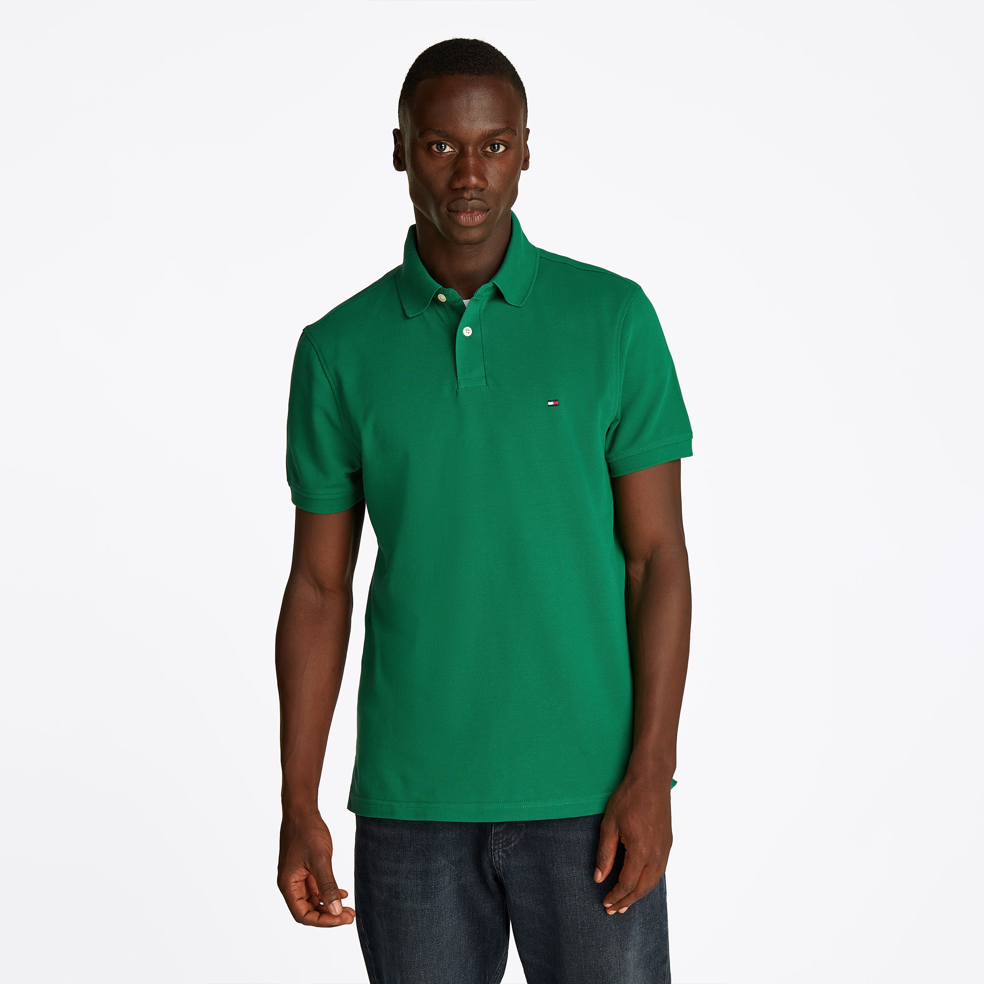 Tommy Hilfiger Nos Erkek Yeşil Polo T-Shirt