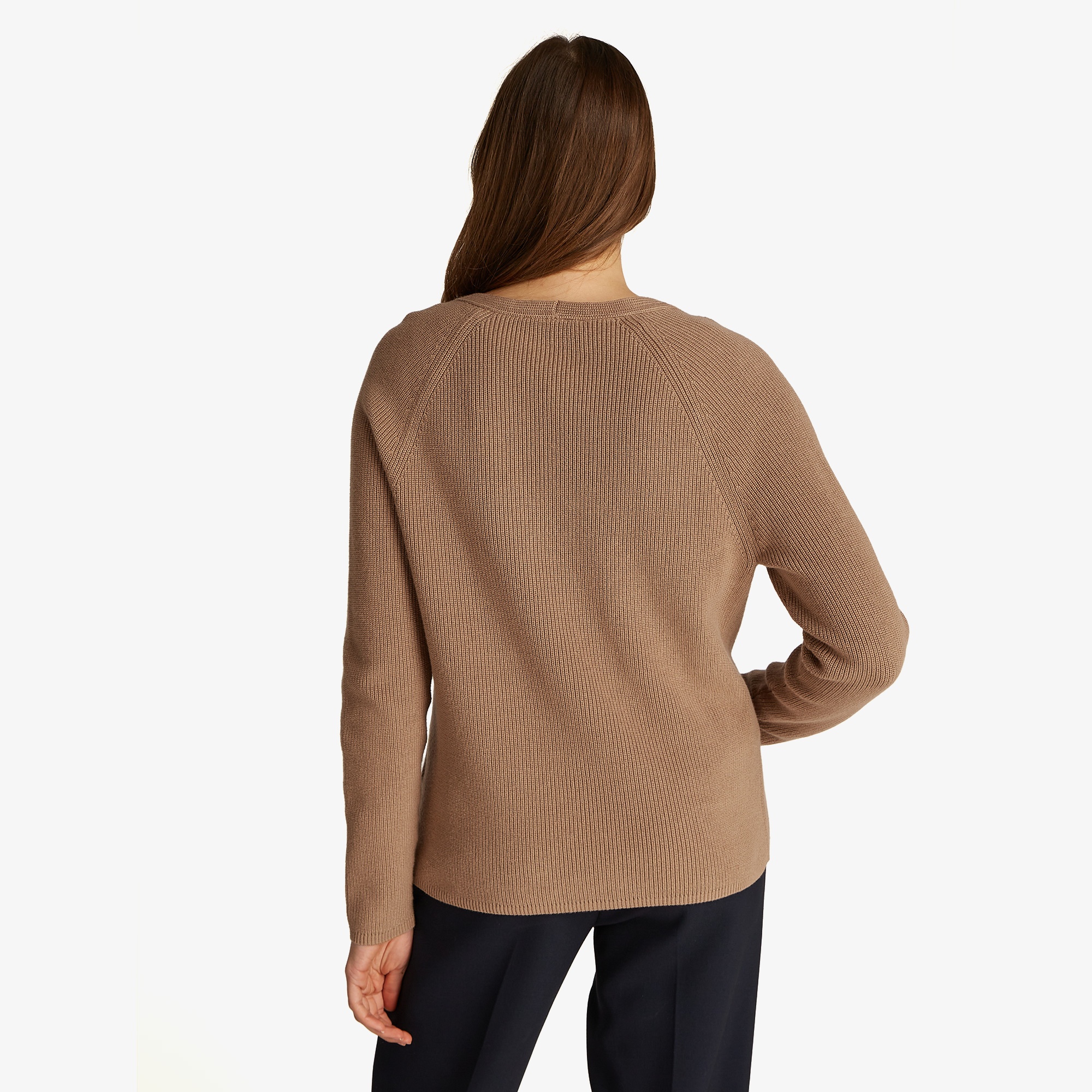 Tommy Hilfiger Co Cardi Stitch V-Nk Kadın Haki Kazak