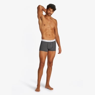  Tommy Hilfiger 3'lü Trunk Print Erkek Gri Boxer