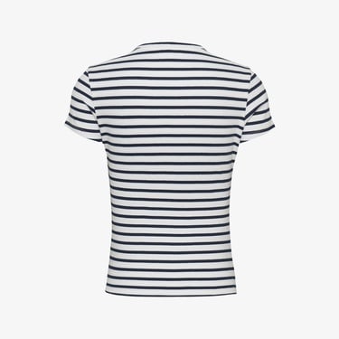  Tommy Jeans Slim Essential Rib Ext Kadın Beyaz T-Shirt