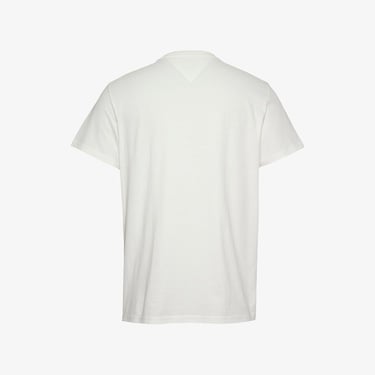  Tommy Jeans Slim Entry Graphic Ext Erkek Beyaz T-Shirt