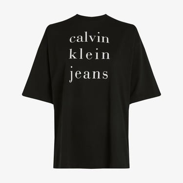  Calvin Klein Logo Kadın Siyah T-Shirt