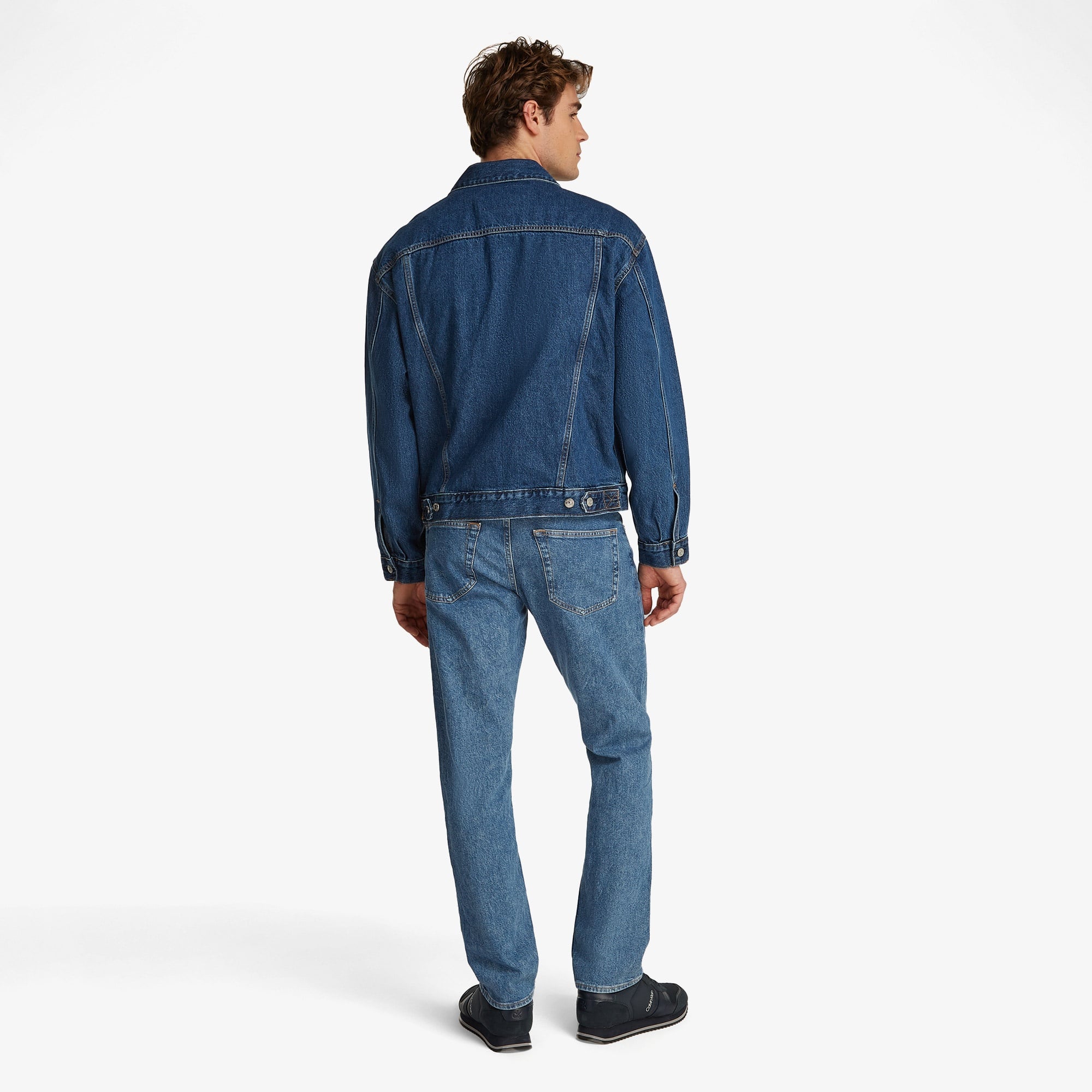 Calvin Klein Erkek Mavi Kot Ceket