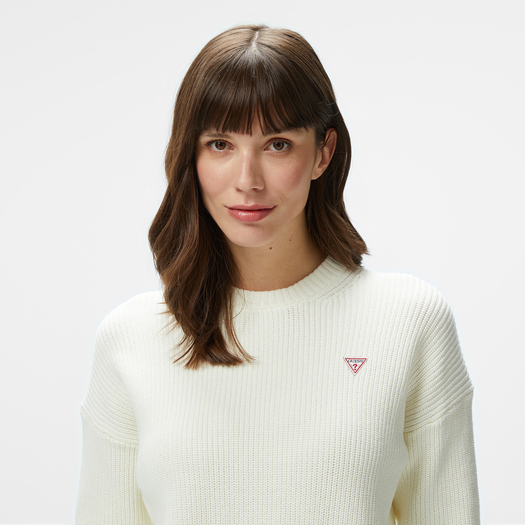 Guess Kadın Beyaz Kazak