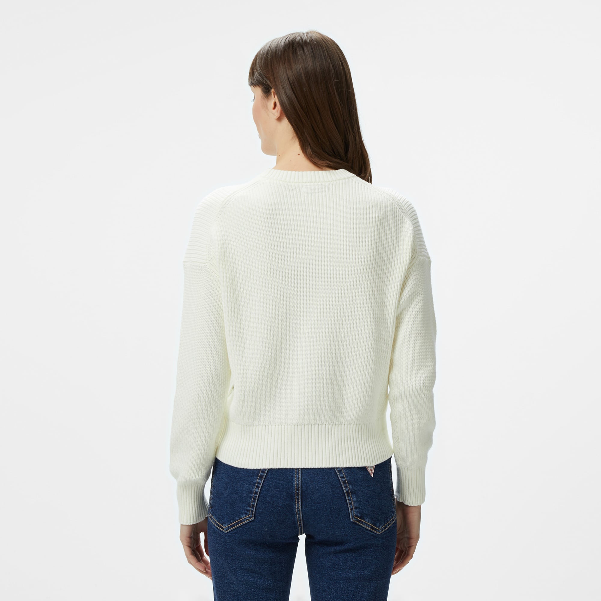 Guess Kadın Beyaz Kazak