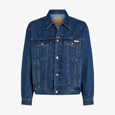  Calvin Klein Erkek Mavi Kot Ceket