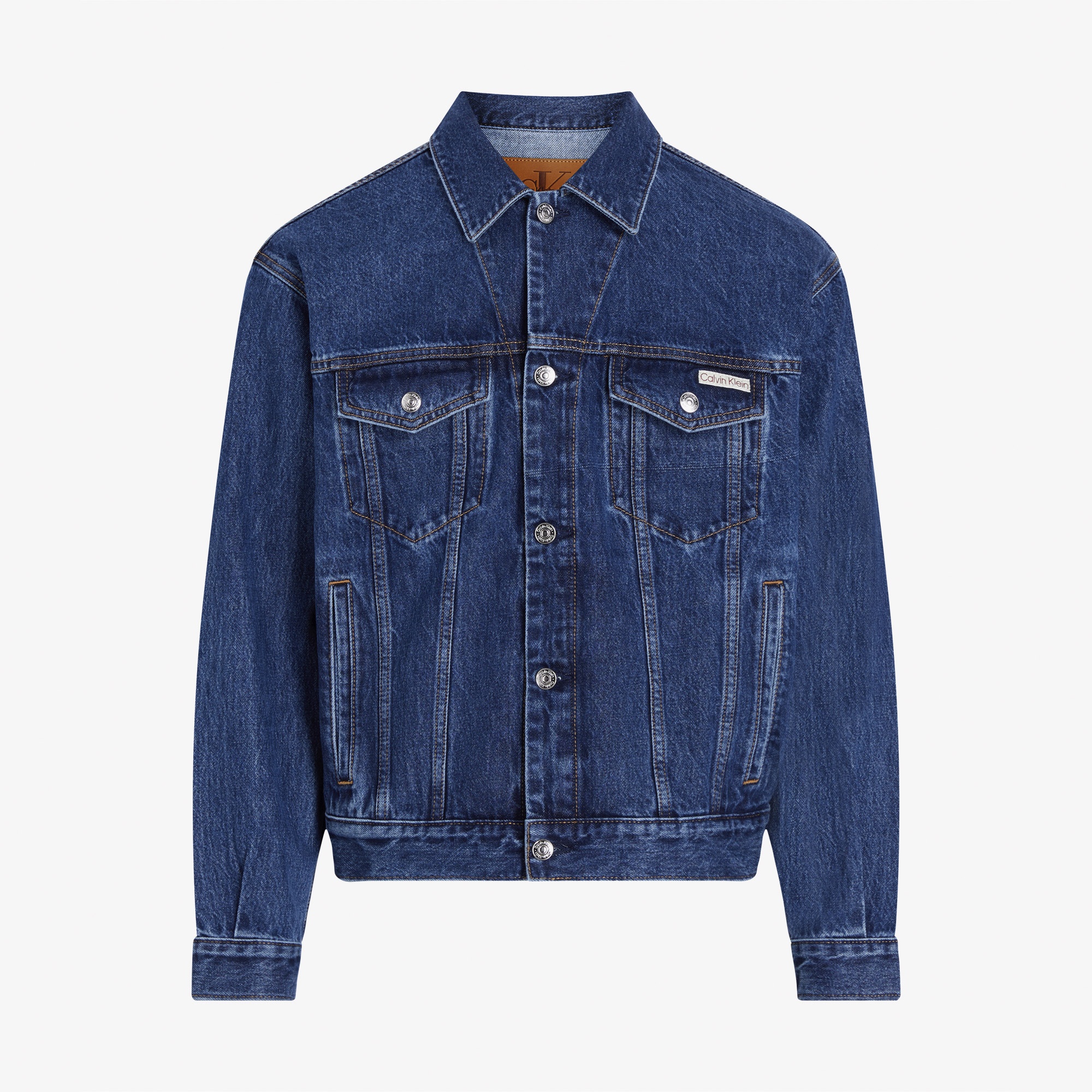 Calvin Klein Erkek Mavi Kot Ceket