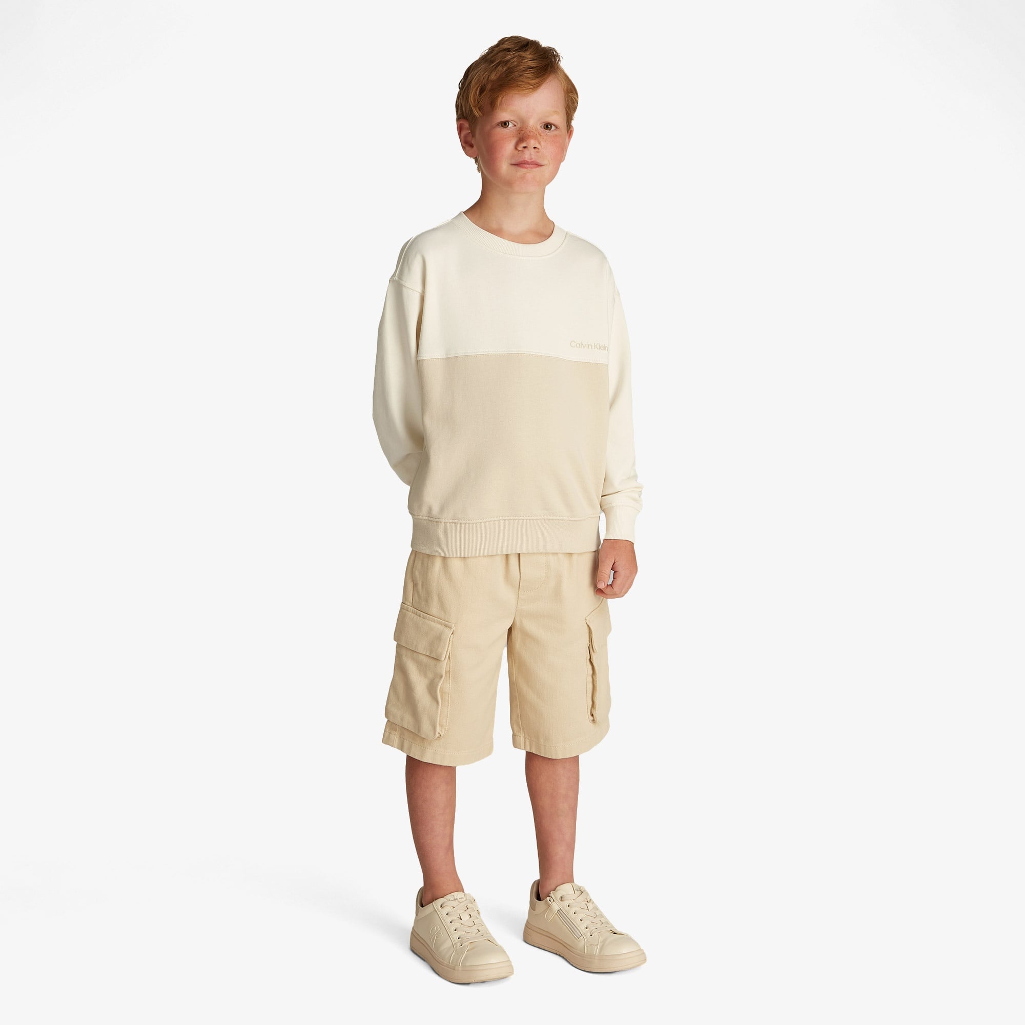 Calvin Klein Çocuk Beyaz Sweatshirt