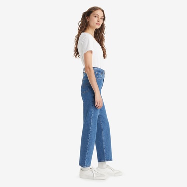  Levi's Ribcage Straight  Jazz Pop Kadın Mavi Jean