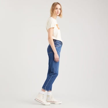  Levi's 501 Crop Orinda Troy Horse Kadın Lacivert Jean