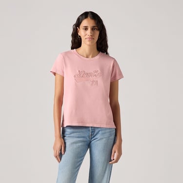  Levi's Graphic Boxy  Kadın Pembe T-Shirt