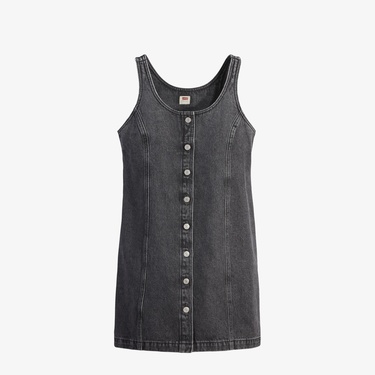  Levi's Tuli Denim Mini Dress Kadın Siyah Elbise