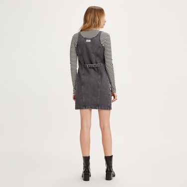  Levi's Tuli Denim Mini Dress Kadın Siyah Elbise