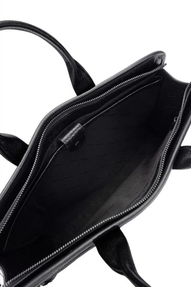  Tamer Tanca Erkek Hakiki Deri Siyah Evrak Çantası