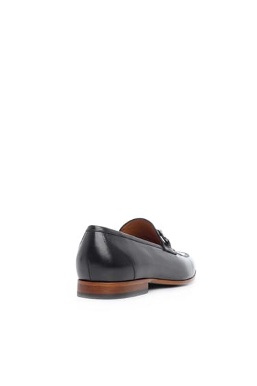  Tamer Tanca Erkek Hakiki Deri Siyah Bufalo Makosen Ayakkabı