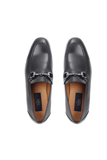  Tamer Tanca Erkek Hakiki Deri Siyah Bufalo Makosen Ayakkabı