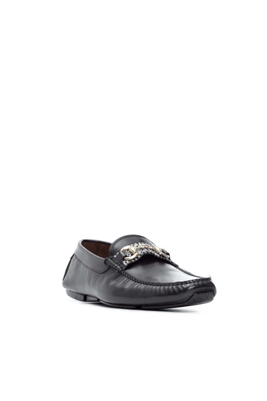  Tamer Tanca Erkek Hakiki Deri Siyah Deri Driver Ayakkabı