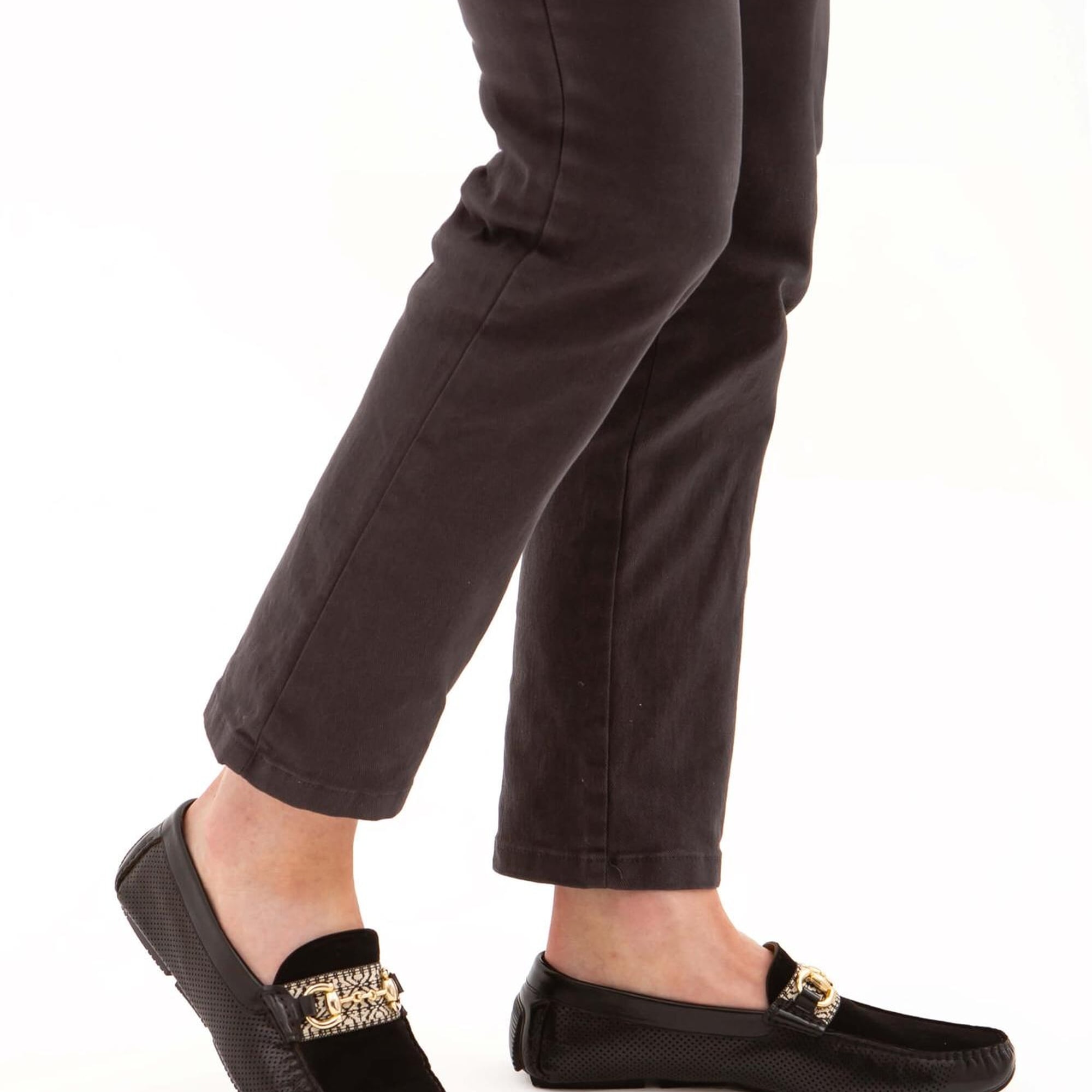 Tamer Tanca Erkek Hakiki Deri Siyah Bufalo Loafer Ayakkabı