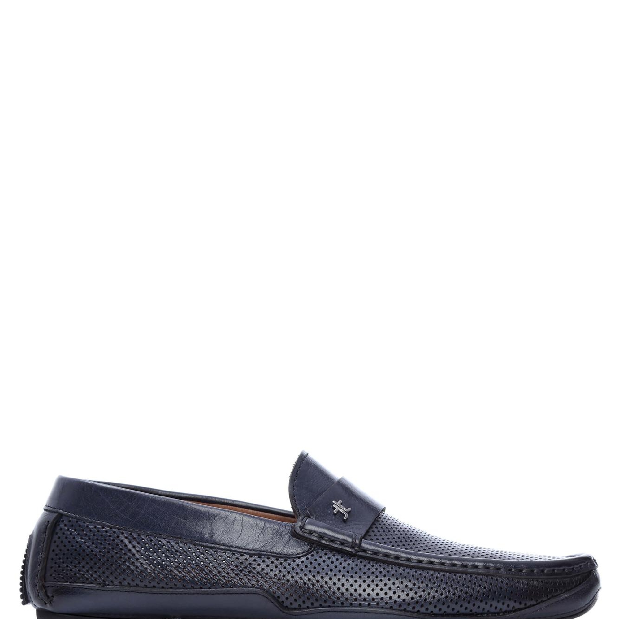 Tamer Tanca Erkek Hakiki Deri Lacivert Loafer Ayakkabı