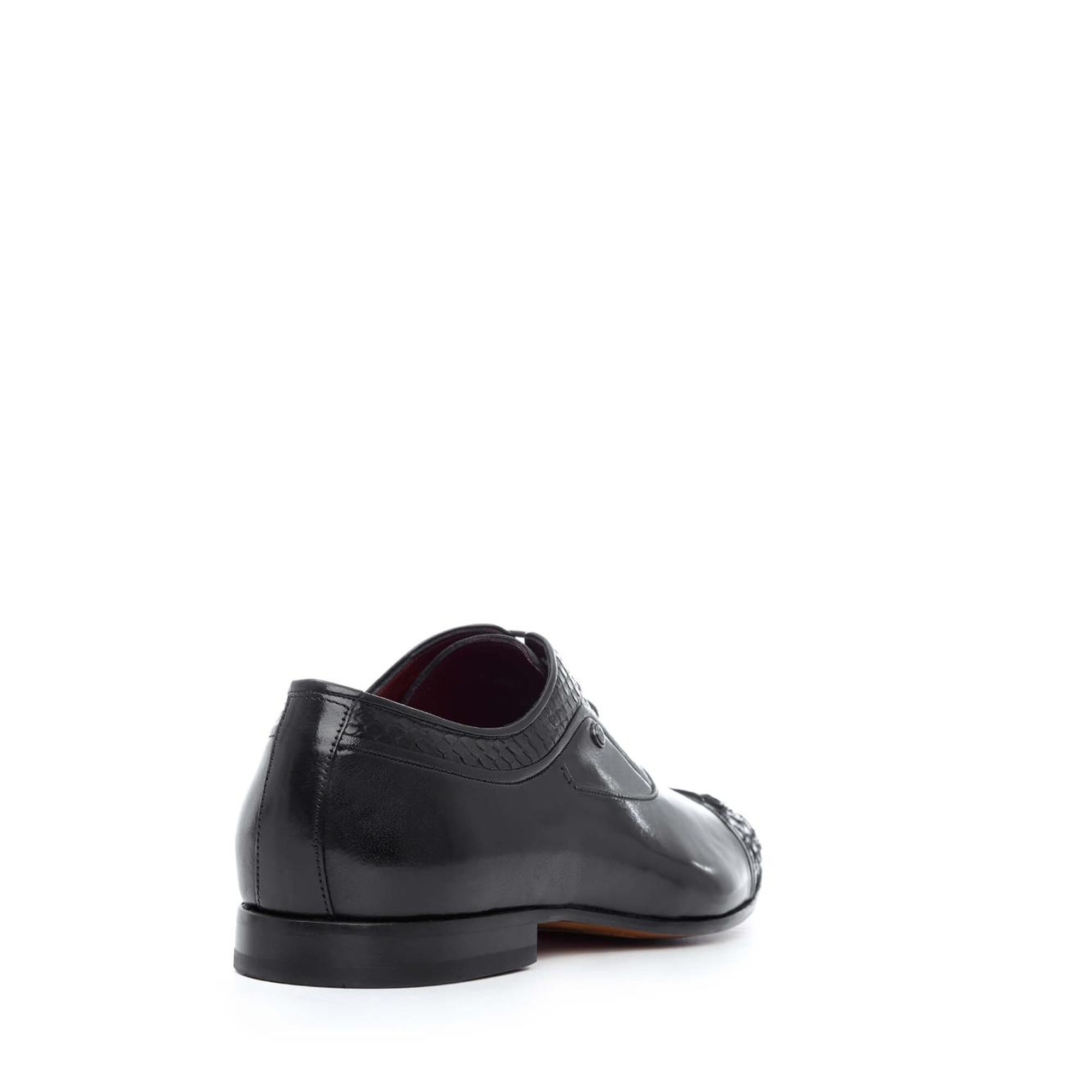 Tamer Tanca Erkek Hakiki Deri Siyah Klasik Ayakkabı