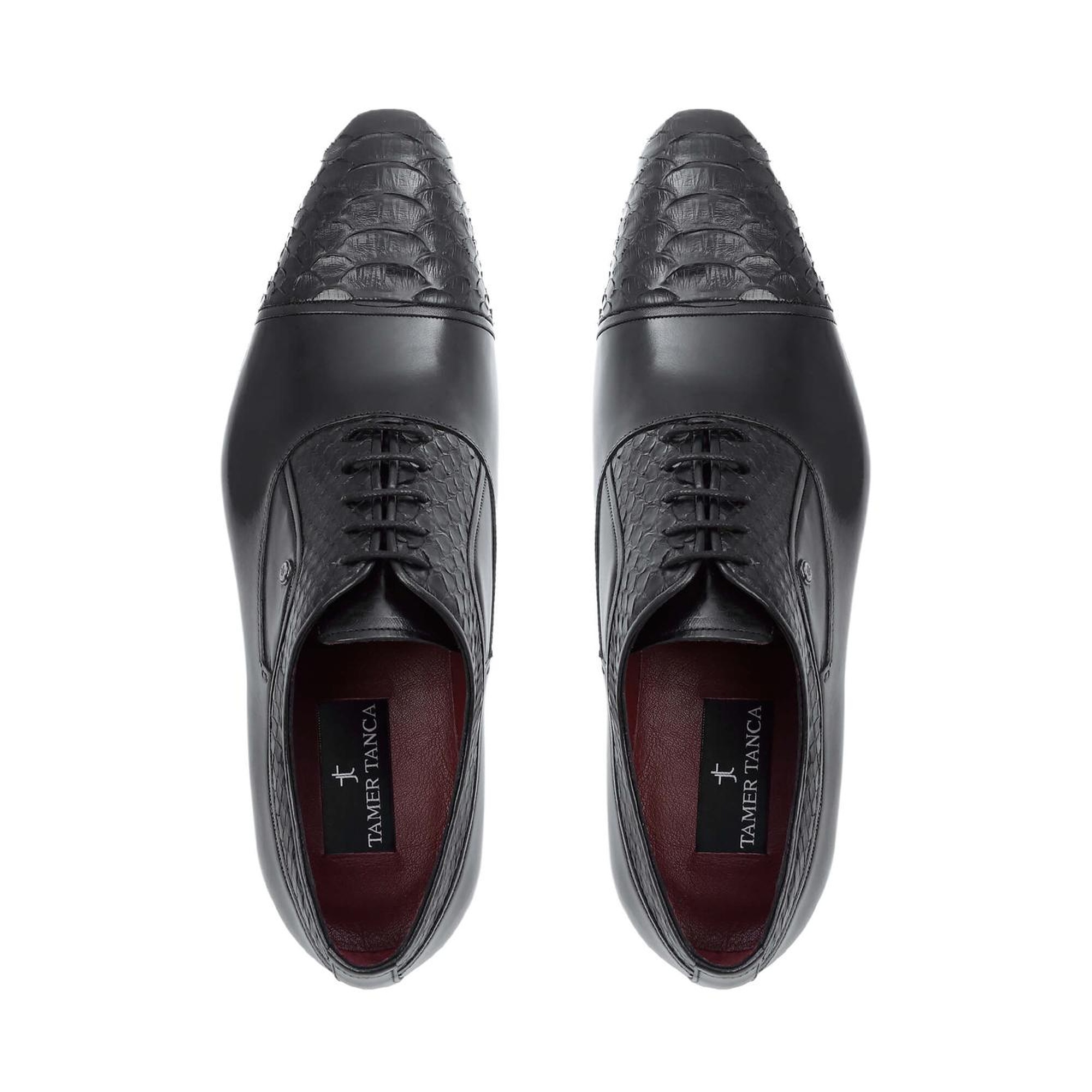 Tamer Tanca Erkek Hakiki Deri Siyah Klasik Ayakkabı