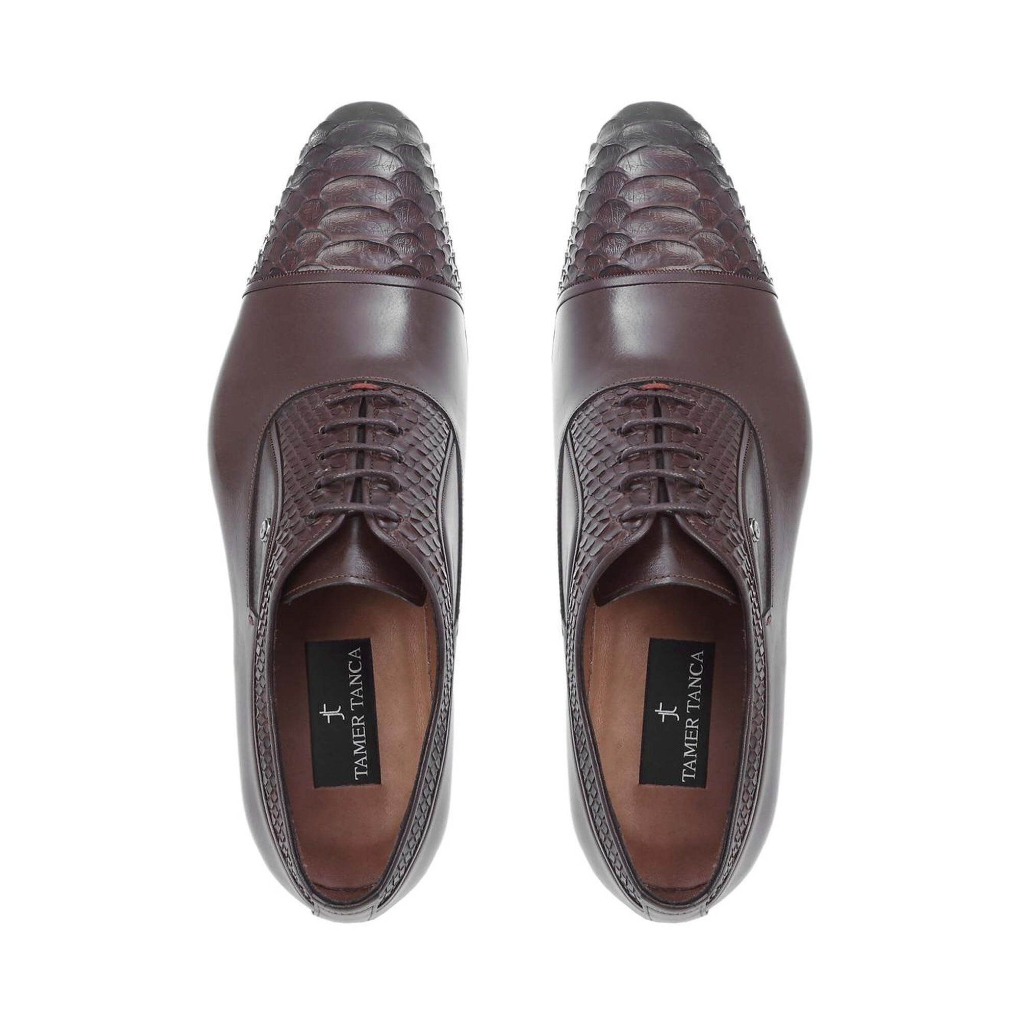 Tamer Tanca Erkek Hakiki Deri Kahverengi Klasik Ayakkabı