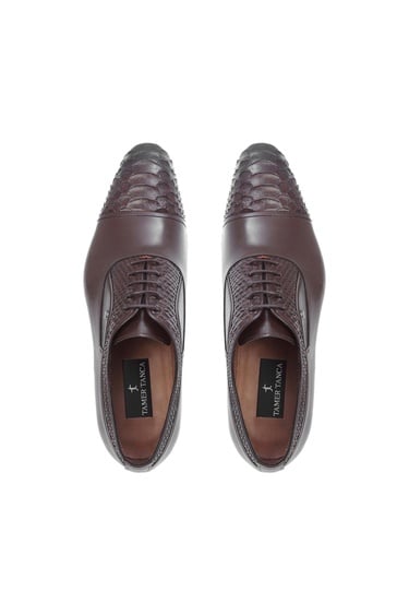  Tamer Tanca Erkek Hakiki Deri Kahverengi Klasik Ayakkabı