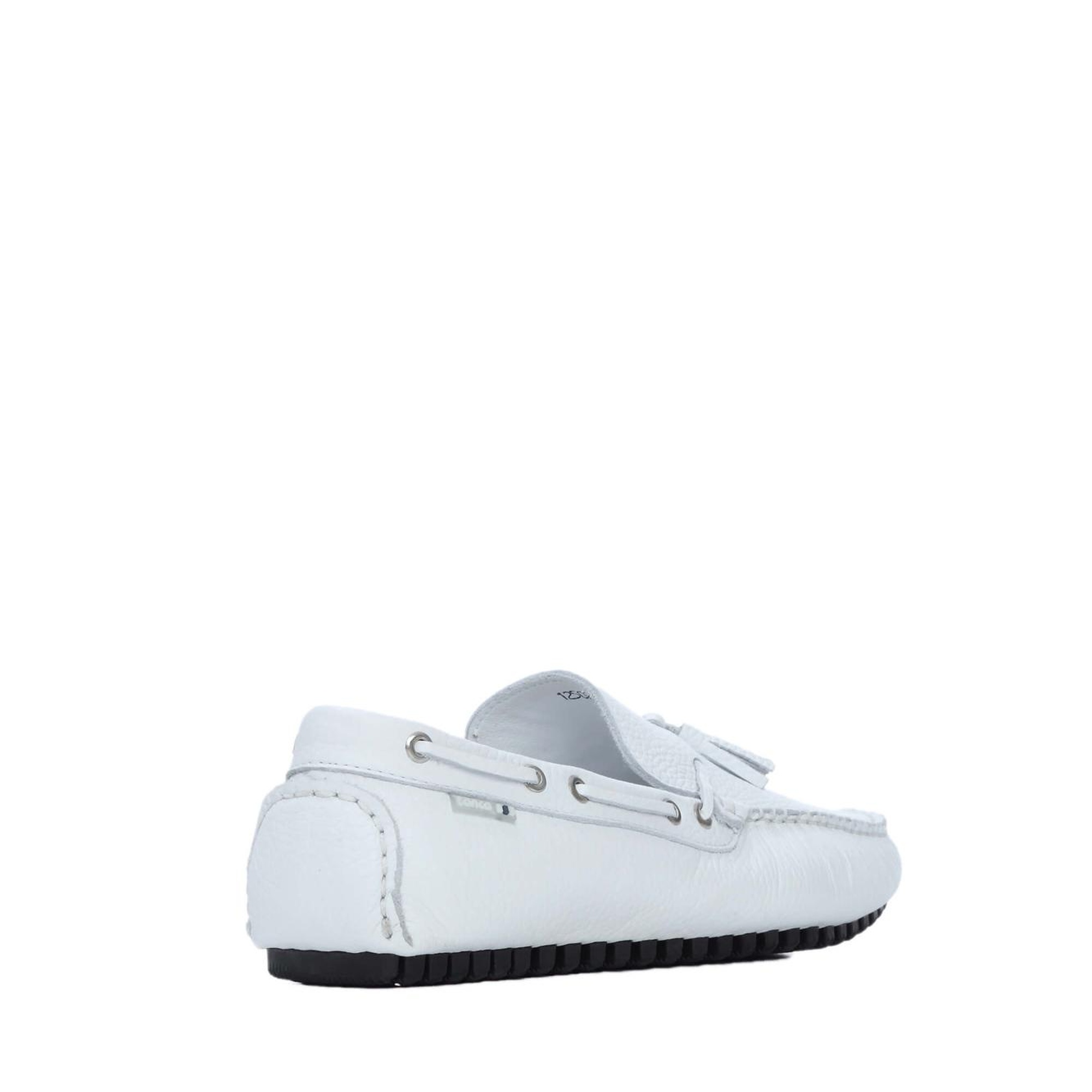 Tamer Tanca Erkek Hakiki Deri Beyaz Driver Ayakkabı