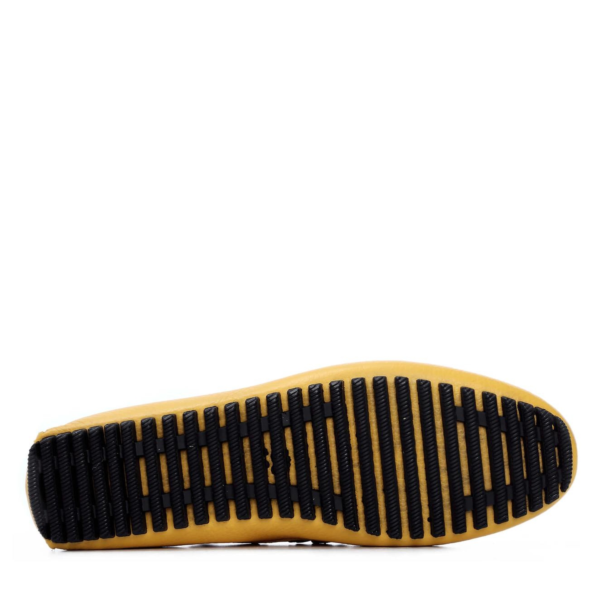 Tamer Tanca Erkek Hakiki Deri Sarı Driver Ayakkabı