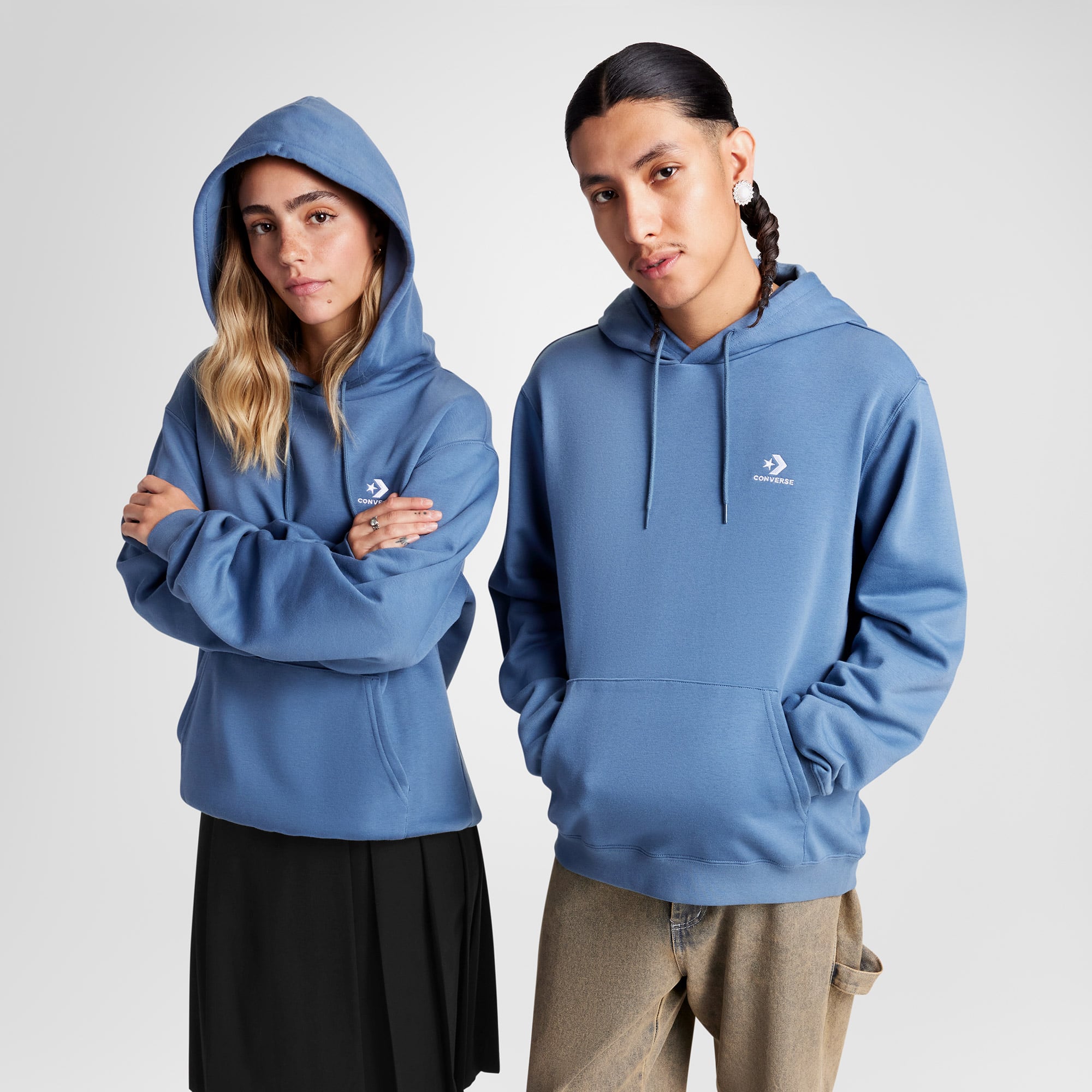  Converse Unisex Mavi Hoodie