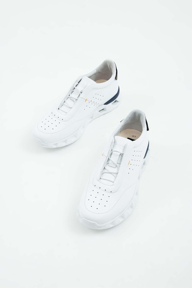  Tamer Tanca Erkek Hakiki Deri Beyaz Casual Ayakkabı