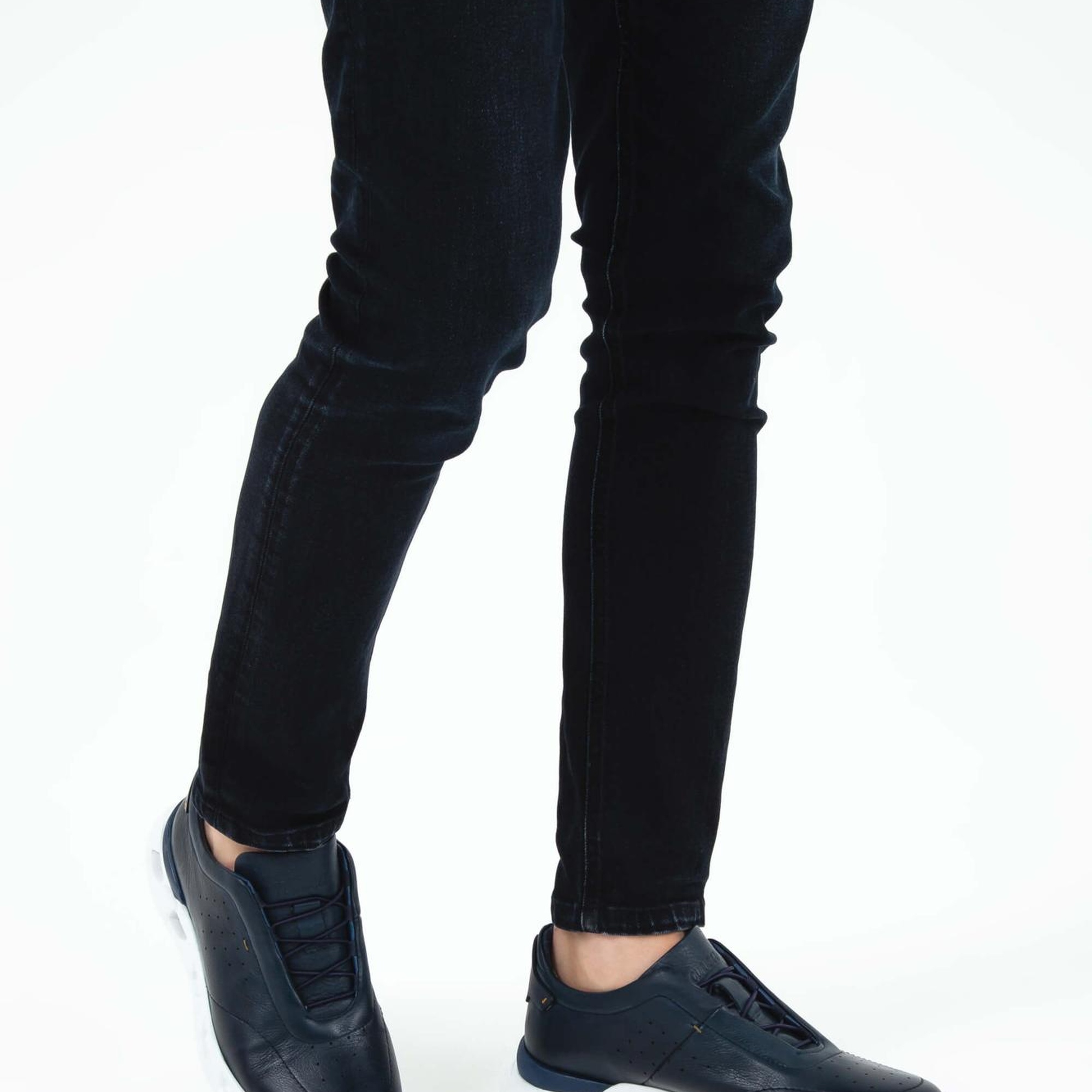 Tamer Tanca Erkek Hakiki Deri Lacivert Casual Ayakkabı