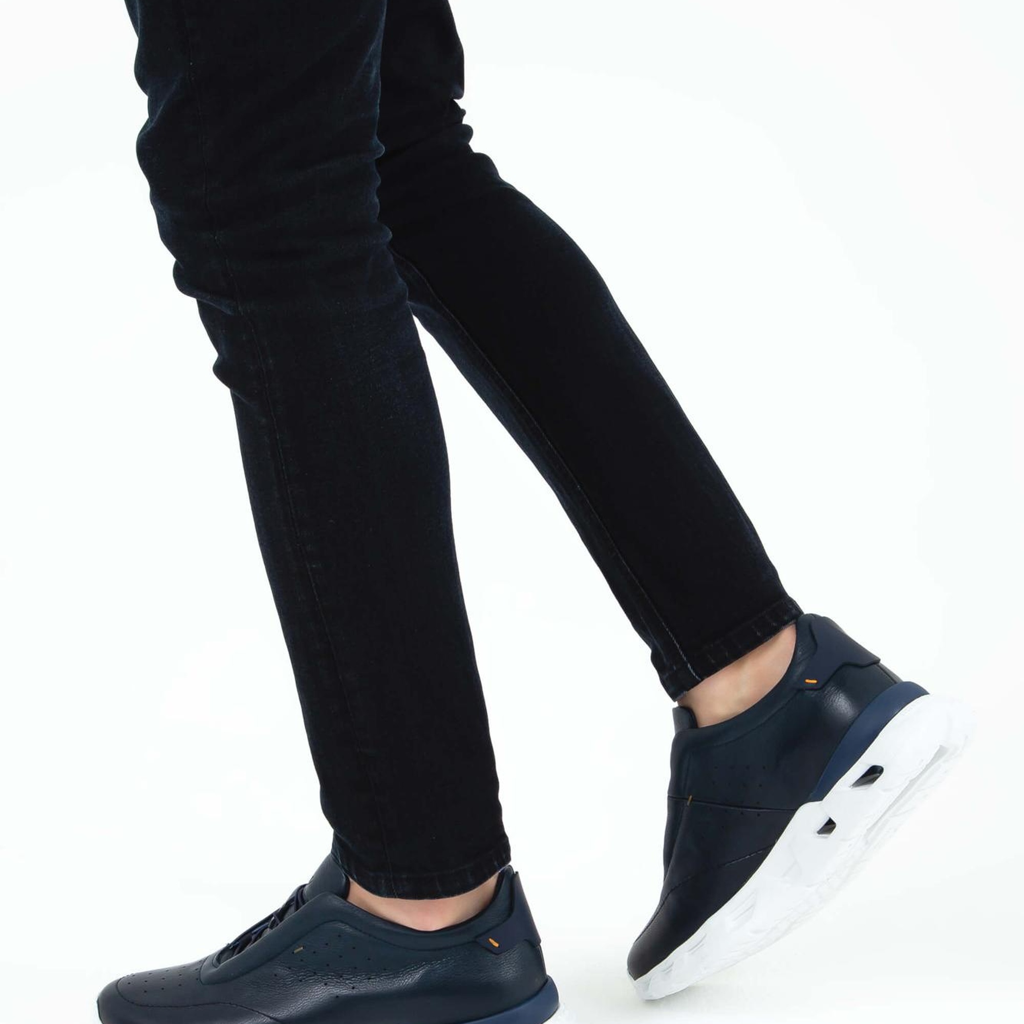 Tamer Tanca Erkek Hakiki Deri Lacivert Casual Ayakkabı