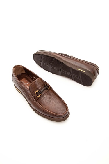  Tamer Tanca Erkek Hakiki Deri Kahverengi Casual Ayakkabı