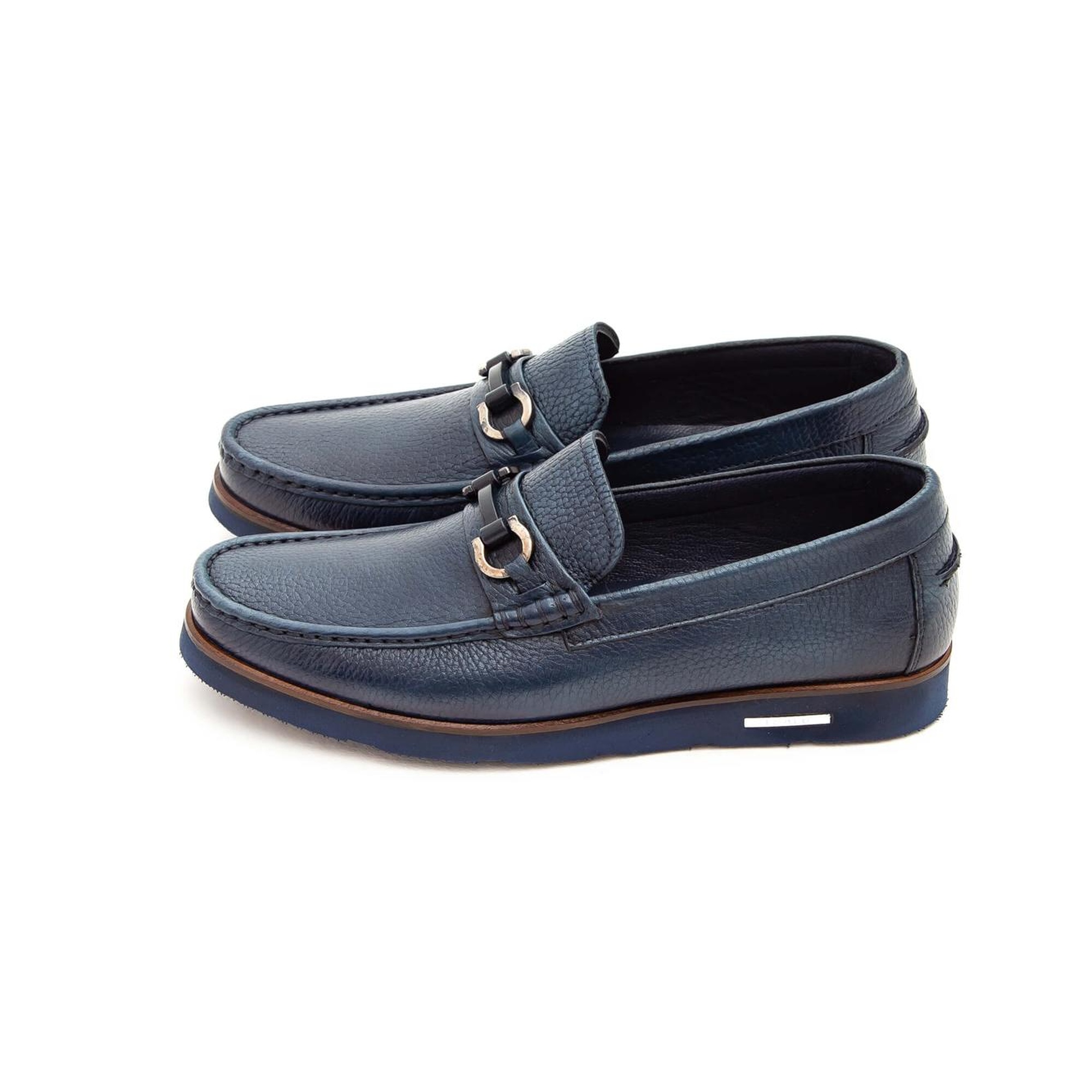 Tamer Tanca Erkek Hakiki Deri Lacivert Casual Ayakkabı