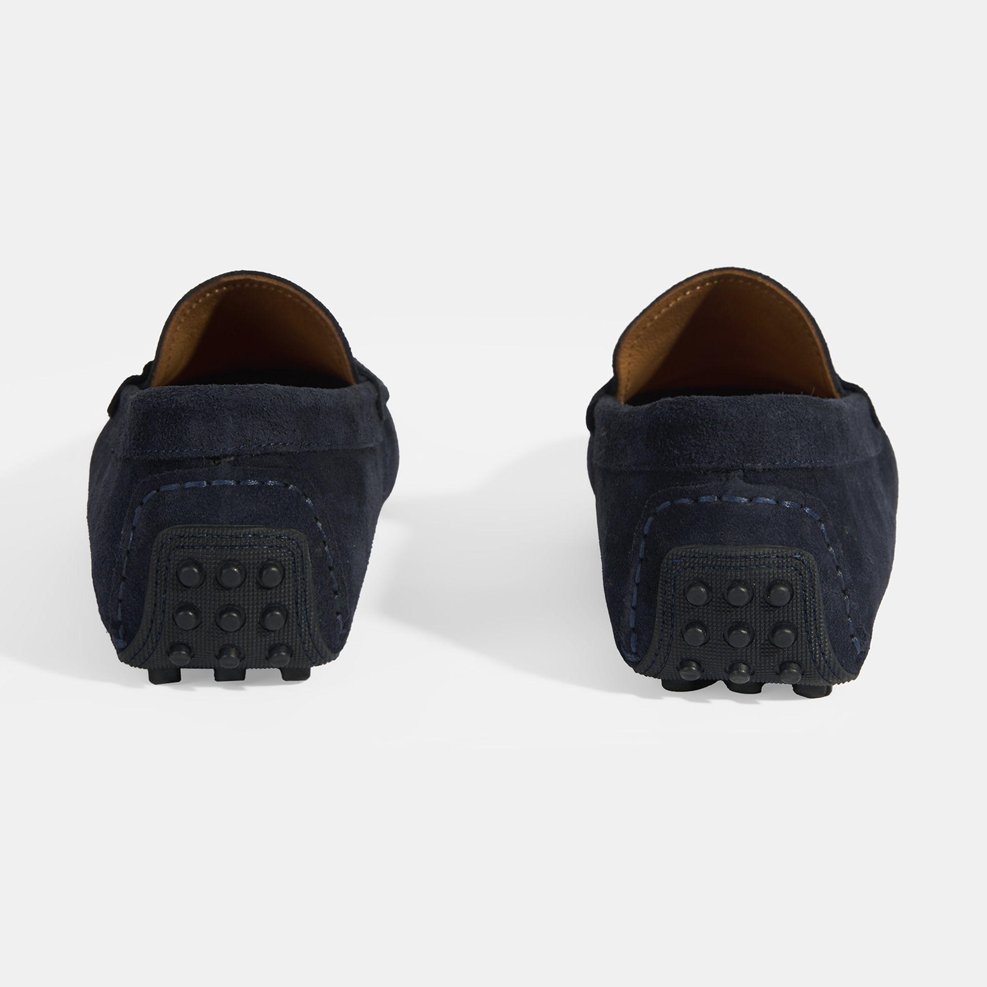 Erkek Lacivert Slip-On Süet Loafer