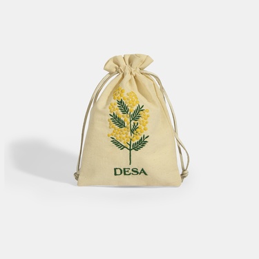  Mimoza Nakışlı Lavanta Kesesi