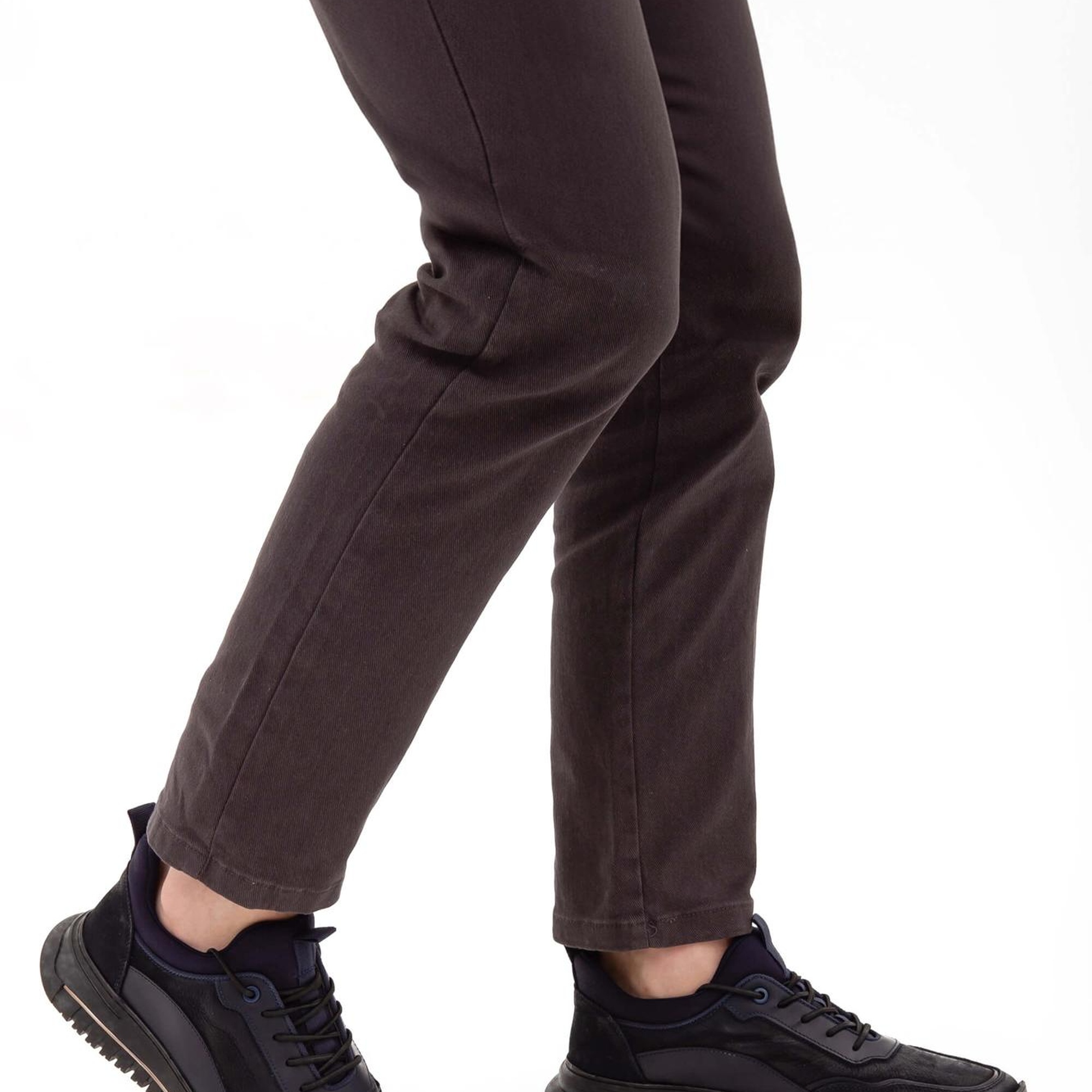 Tamer Tanca Erkek Hakiki Deri Lacivert Streç Casual Ayakkabı