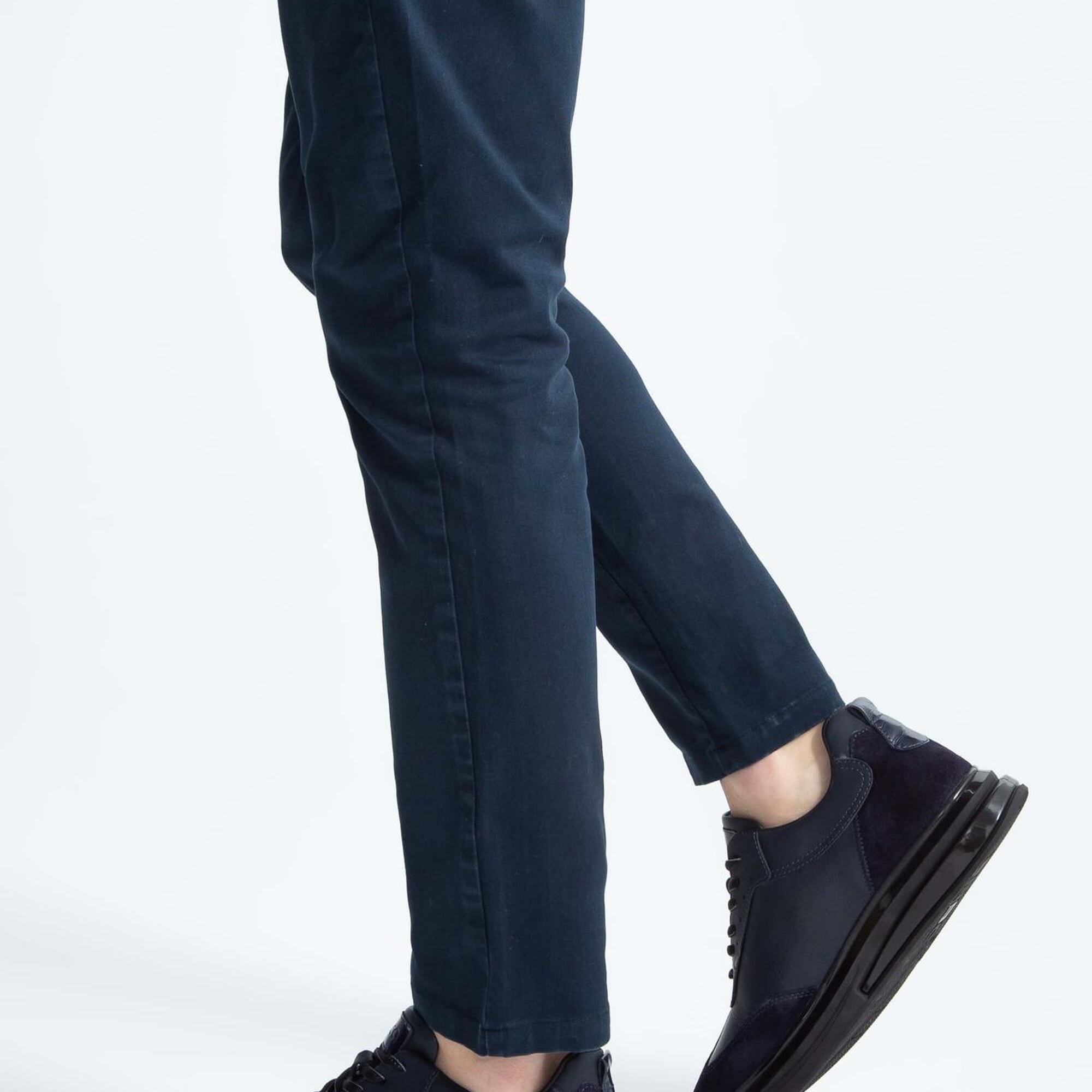 Tamer Tanca Erkek Hakiki Deri Lacivert Casual Ayakkabı