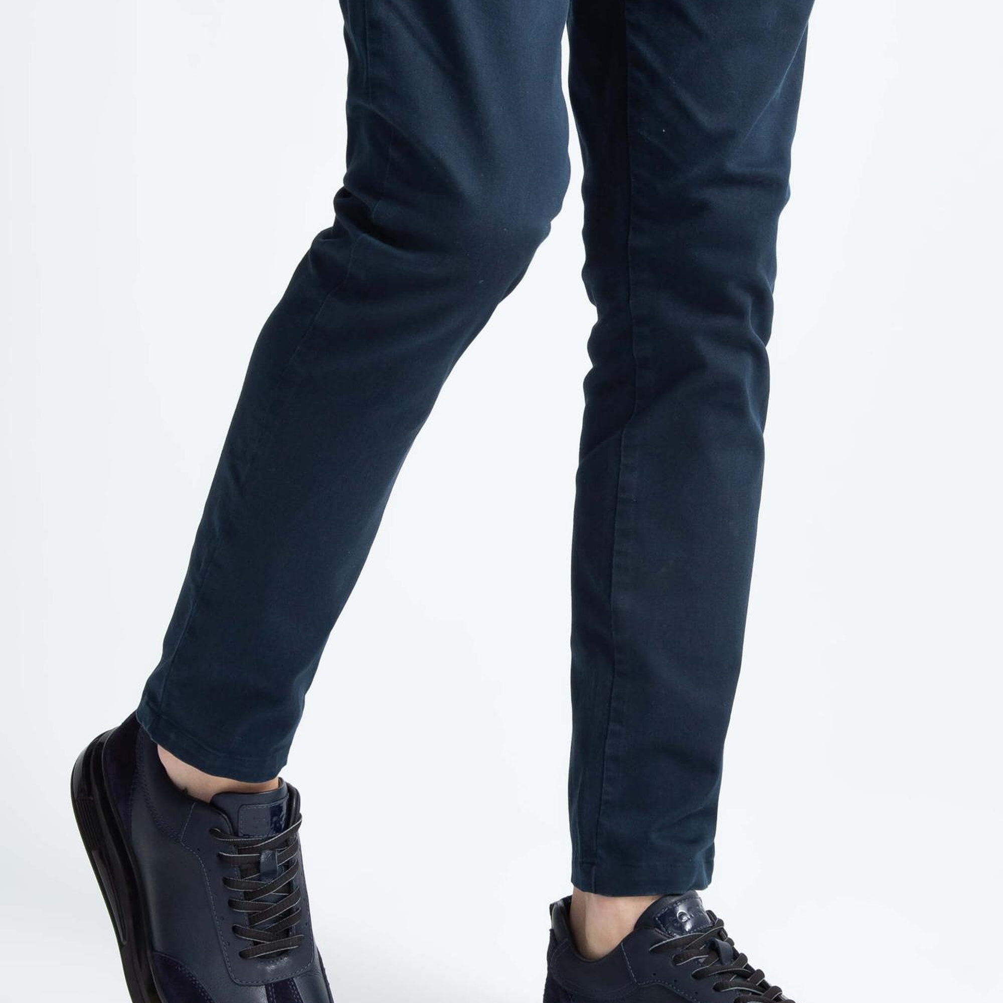 Tamer Tanca Erkek Hakiki Deri Lacivert Casual Ayakkabı