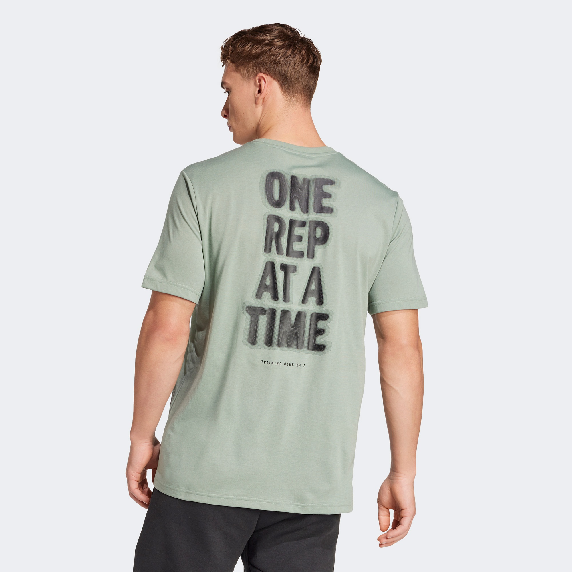 adidas Climacool One Rep At A Time Graphic Erkek Yeşil Antrenman T-Shirt