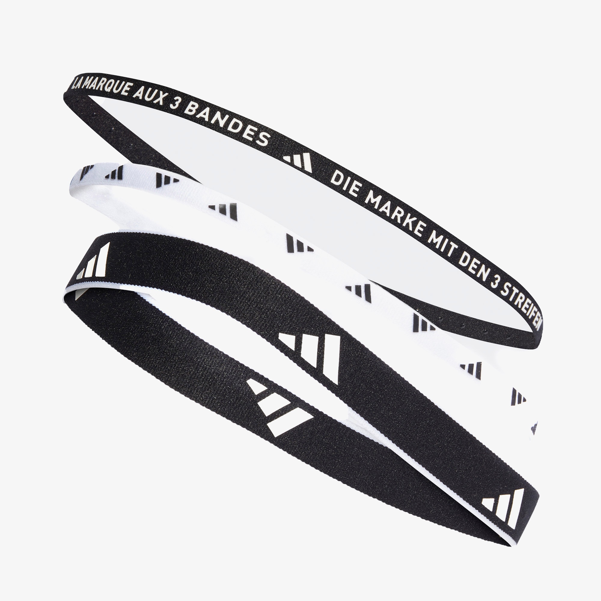 adidas Multiple Width 3lü Unisex Siyah Saç Bandı