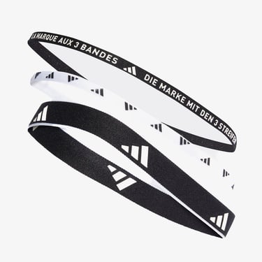  adidas Multiple Width 3lü Unisex Siyah Saç Bandı