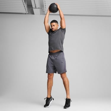  Puma Tad Tech Fabric Mix Erkek Gri Antrenman Şortu