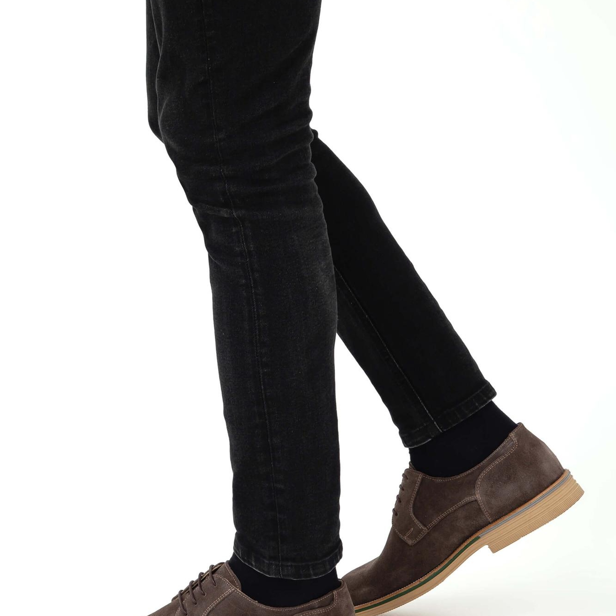 Tamer Tanca Erkek Hakiki Deri Gri Casual Ayakkabı