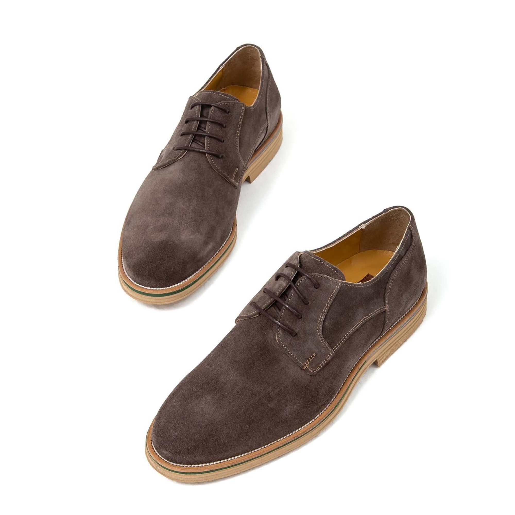 Tamer Tanca Erkek Hakiki Deri Gri Casual Ayakkabı