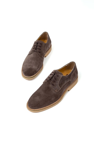  Tamer Tanca Erkek Hakiki Deri Gri Casual Ayakkabı